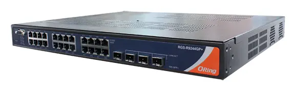 ORing RGS-R9244GP+ 24GE + 4 1G/10G SFP L3 Ethernet Switch, AC input Endüstriyel Yönetilebilir Switch