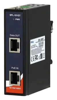 ORing SPL-101GT 1 Port Gigabit PoE Splitter, IEEE 802.3af/at Endüstriyel PoE Splitter