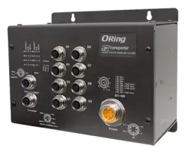 ORing TGPS-9080-M12A-MV EN50155 8 Port Yönetilebilir Gigabit PoE Ethernet switch ve 8x10/100/1000Base-T(X) P.S.E. EN50155 Demiryolu PoE Switch
