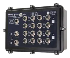ORing TPS-W9124GT-M12X-BP2-24V-IP54 EN50155 16 Port Yönetilebilir PoE Ethernet switch with12x10/100Base-T(X) P.S.E. EN50155 Demiryolu PoE Switch