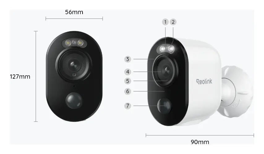 Reolink Argus 3E 3MP Wi-Fi Pilli Kamera — görsel 3