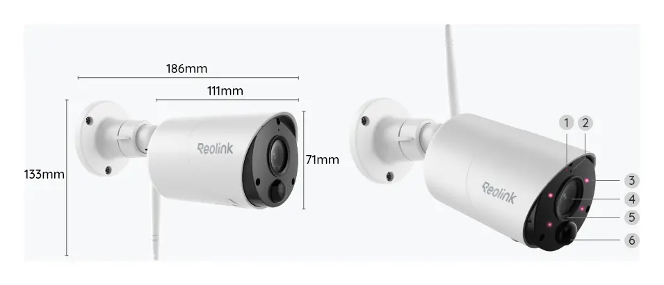 Reolink Argus Eco 3MP Wi-Fi Pilli Kamera — görsel 6
