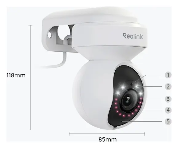 Reolink E1 Outdoor PoE 4K PTZ Kamera — görsel 2