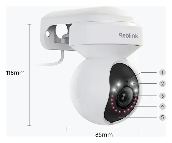 Reolink E1 Outdoor Pro 4K Wi-Fi 6 PT Kamera — görsel 5
