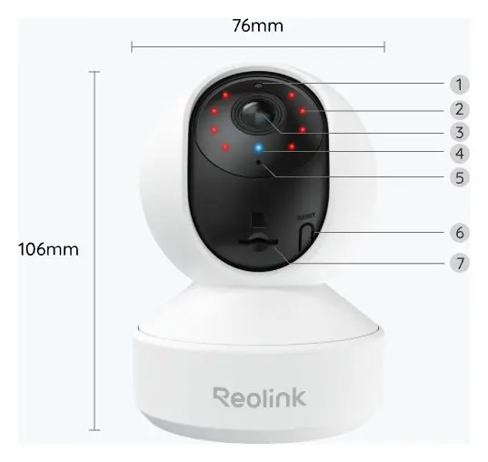 Reolink E1 Pro 5MP Wi-Fi PT Kamera — görsel 3