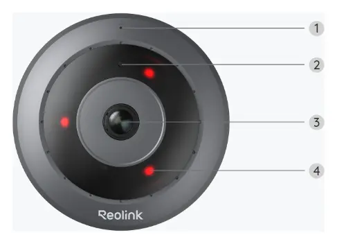 Reolink FE-W 6MP Wi-Fi Fisheye Kamera — görsel 3