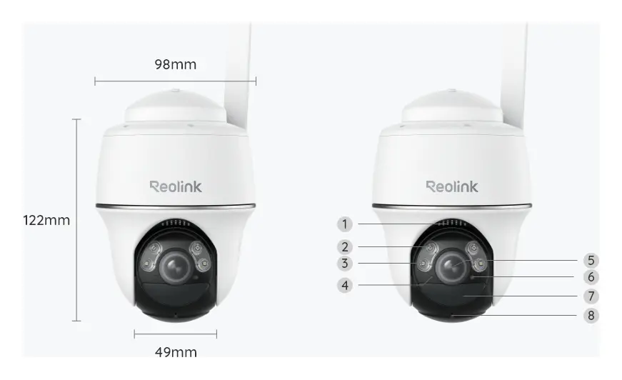 Reolink Go PT Plus 2K 5MP 4G LTE PT Kamera — görsel 5