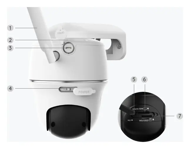 Reolink Go PT Ultra 4K 8MP 4G LTE PT Kamera — görsel 5