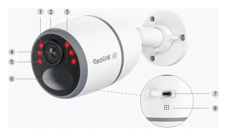 Reolink Go Ultra 4K 8MP 4G LTE Kamera — görsel 4