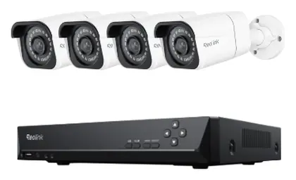 Reolink NVS8-8MB4 4K PoE 8 Kanal 4 Kameralı Güvenlik Kamerası Seti