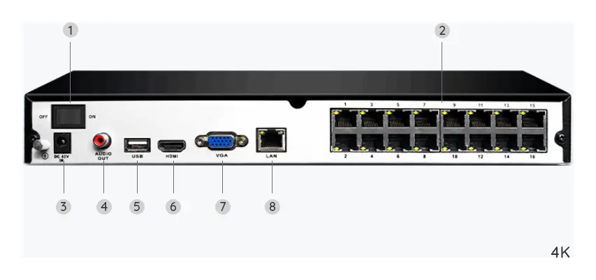 Reolink RLK16-810B8-A 4K PoE 16 Kanal 8 Kameralı Güvenlik Kamerası Seti — görsel 6