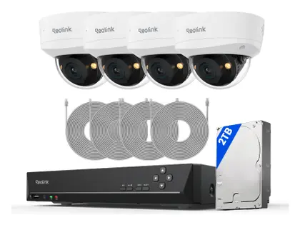 Reolink RLK8-1200V4 12MP PoE 8 Kanal 4 Kameralı Güvenlik Kamerası Seti