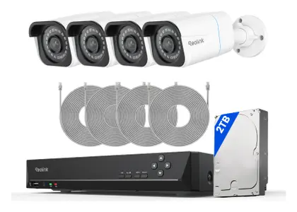 Reolink RLK8-800B4 4K PoE 8 Kanal 4 Kameralı Güvenlik Kamerası Seti