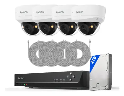 Reolink RLK8-800V4 4K PoE 8 Kanal 4 Kameralı Güvenlik Kamerası Seti