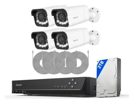 Reolink RLK8-811B4 4K PoE 8 Kanal 4 Kameralı Güvenlik Kamerası Seti