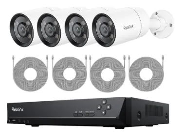 Reolink RLK8-CX410B4 2K PoE 8 Kanal 4 Kameralı Güvenlik Kamerası Seti