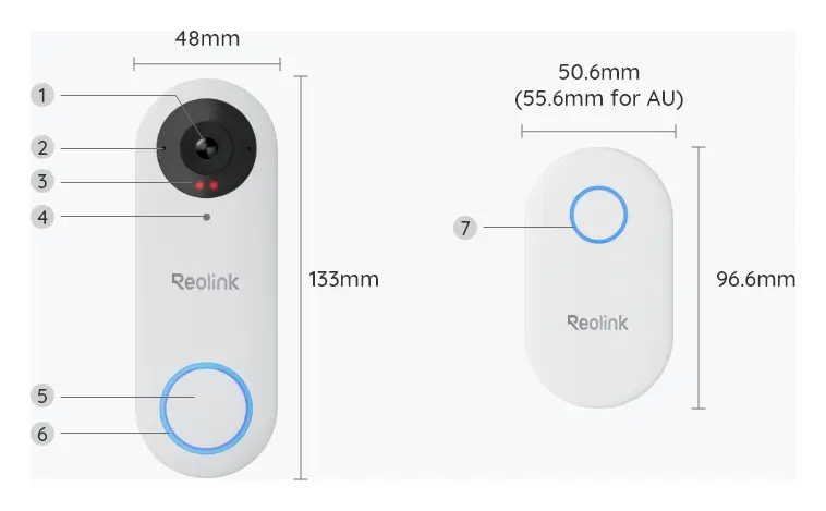 Reolink Video Doorbell PoE 2K Görüntülü Kapı Zili — görsel 3