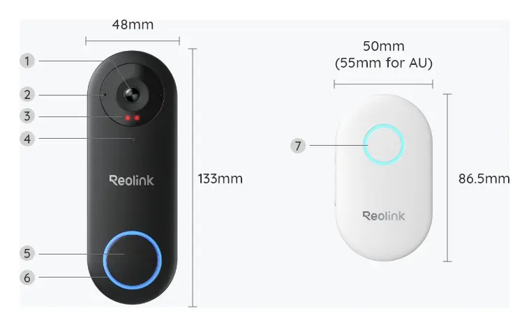 Reolink Video Doorbell PoE 2K Görüntülü Kapı Zili — görsel 5