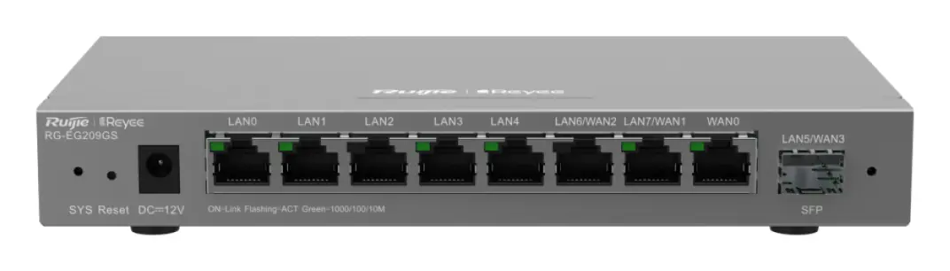 Reyee RG-EG209GS 9 Port Gigabit Bulut Yönetimli Router — görsel 2