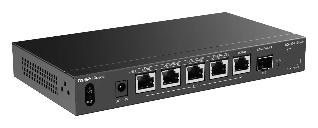Reyee RG-EG406XS-P 5 Port PoE+ Bulut Yönetimli Router — görsel 4