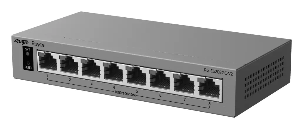 Reyee RG-ES208GC-V2 8 Port Gigabit Akıllı Yönetilebilir Switch — görsel 4