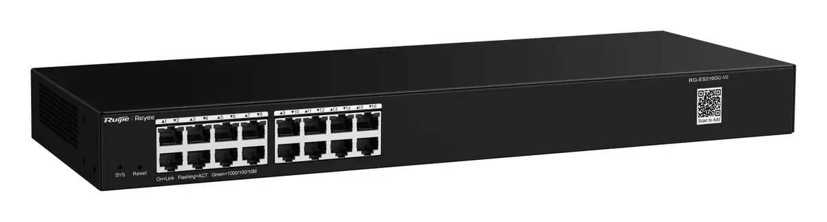 Reyee RG-ES216GC-V2 16 Port Gigabit Akıllı Yönetilebilir Switch — görsel 4
