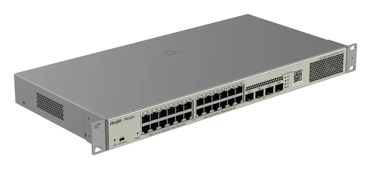 Reyee RG-NBS3100-24GT4SFP-P-V2 24 Port Gigabit PoE+ 4×SFP Yönetilebilir Switch — görsel 2