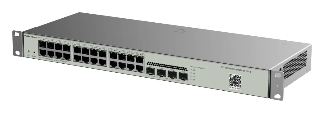 Reyee RG-NBS3100-24GT4SFP-V2 24 Port Gigabit 4×SFP Yönetilebilir Switch — görsel 2