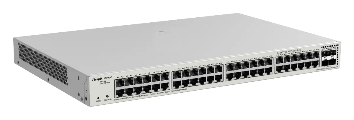 Reyee RG-NBS3100-48GT4SFP-P-V2 48 Port Gigabit PoE+ 4×SFP Yönetilebilir Switch — görsel 3