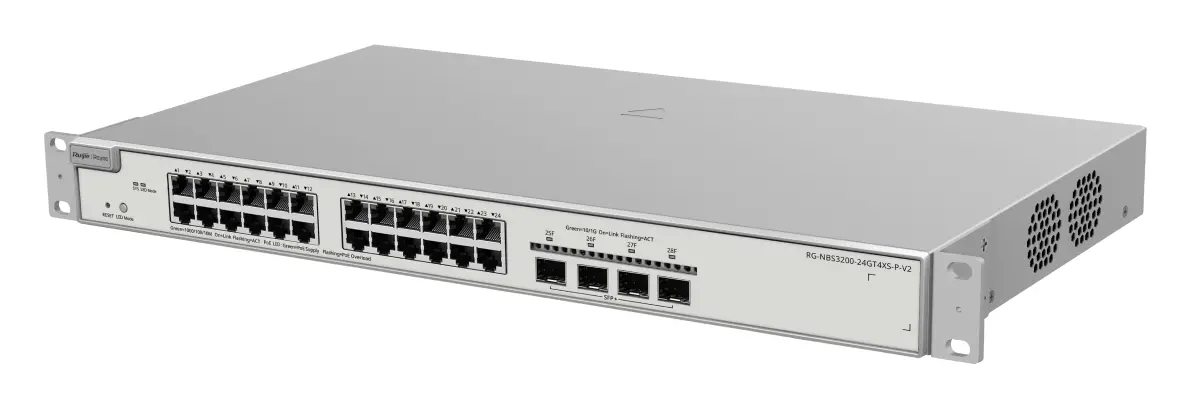 Reyee RG-NBS3200-24GT4XS-P-V2 24 Port Gigabit PoE+ 4×10G SFP+ L2+ Yönetilebilir Switch — görsel 6