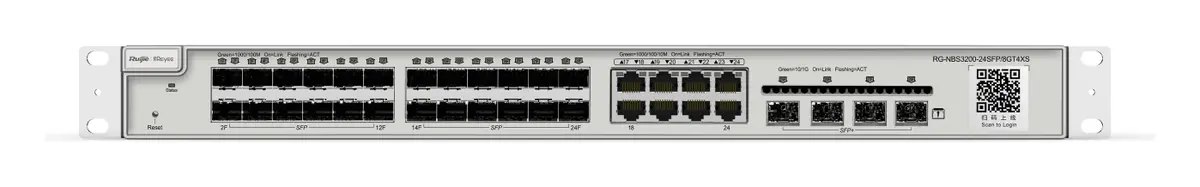 Reyee RG-NBS3200-24SFP/8GT4XS 24 Port Gigabit SFP 4×10G SFP+ L2+ Yönetilebilir Switch