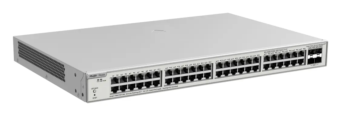 Reyee RG-NBS3200-48GT4XS-P-V2 48 Port Gigabit PoE+ 4×10G SFP+ L2+ Yönetilebilir Switch — görsel 3