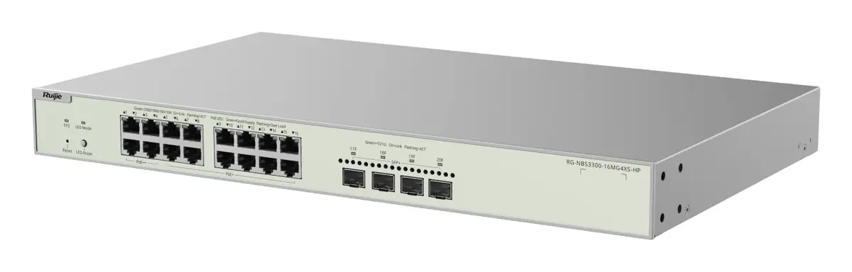 Reyee RG-NBS3300-16MG4XS-HP 16 Port 2.5G Multi-Gigabit PoE++ 4×10G SFP+ Yönetilebilir Switch — görsel 3