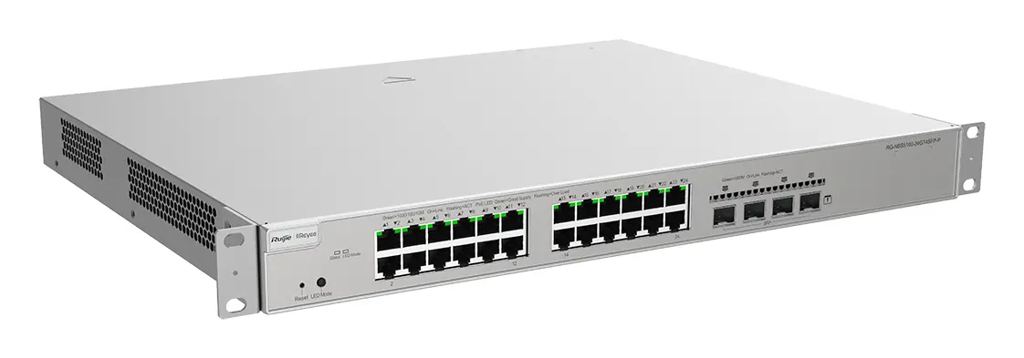Reyee RG-NBS5100-24GT4SFP-P 24 Port Gigabit PoE 4×SFP L3 Yönetilebilir Switch — görsel 3