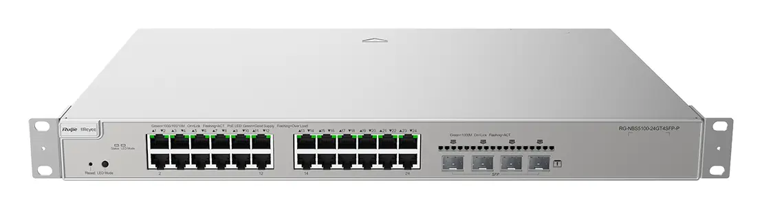 Reyee RG-NBS5200-24GT4XS-P 24 Port Gigabit PoE 4×10G SFP+ L3 Yönetilebilir Switch — görsel 2