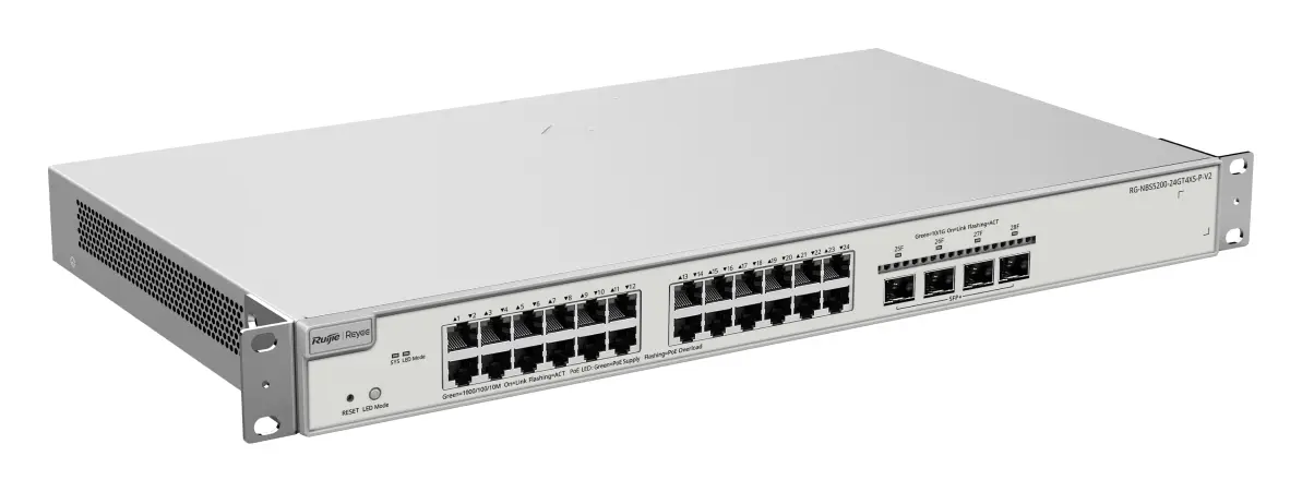 Reyee RG-NBS5200-24GT4XS-P-V2 24 Port Gigabit PoE 4×10G SFP+ L3 Yönetilebilir Switch — görsel 3