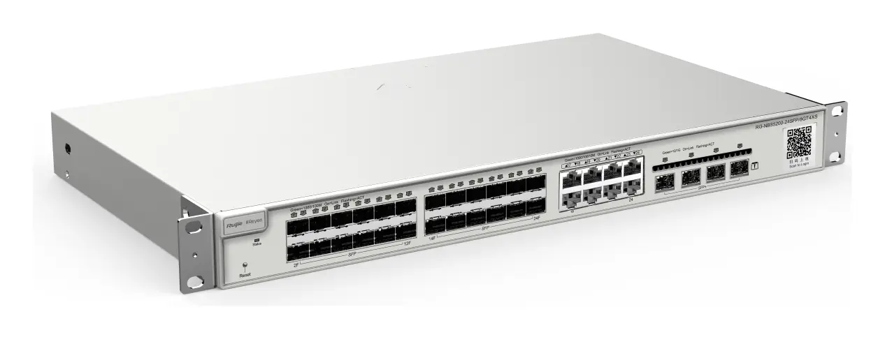 Reyee RG-NBS5200-24SFP/8GT4XS 24 Port Gigabit SFP 4×10G SFP+ L3 Yönetilebilir Switch — görsel 2