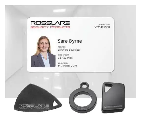 Rosslare AT-V8K-000-0SB0 MIFARE DESFire EV3 Credentials 8K Anahtarlık (Key Fob) - Shark