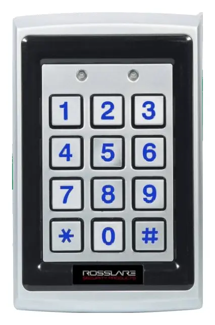 Rosslare AYC-Q64B Anti-Vandal US Single Gang Backlit PROX + PIN Reader – Convertible Kartlı ve Şifreli Okuyucu