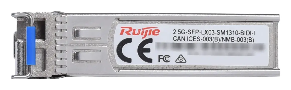 Ruijie 2.5G-SFP-LX03-SM1310-BIDI-I 2.5G BiDi 1310/1550nm 3km Single Mode SFP Optik Modül