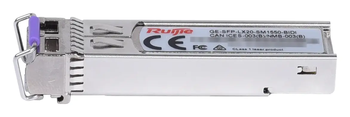 Ruijie GE-SFP-LX20-SM1550-BIDI 1000BASE-LX BiDi 1550/1310nm 20km Single Mode SFP Optik Modül — görsel 2