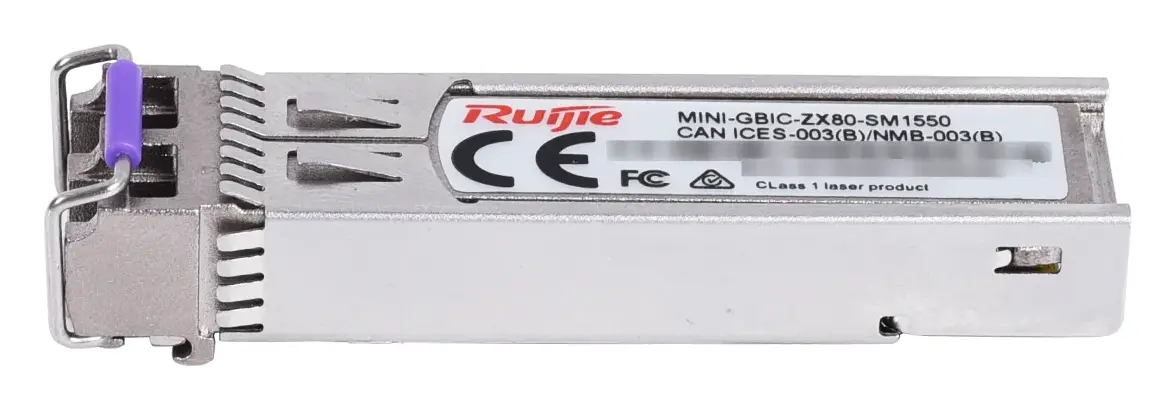 Ruijie MINI-GBIC-ZX80-SM1550 1000BASE-SX 1550nm 80km Single Mode SFP Optik Modül — görsel 2