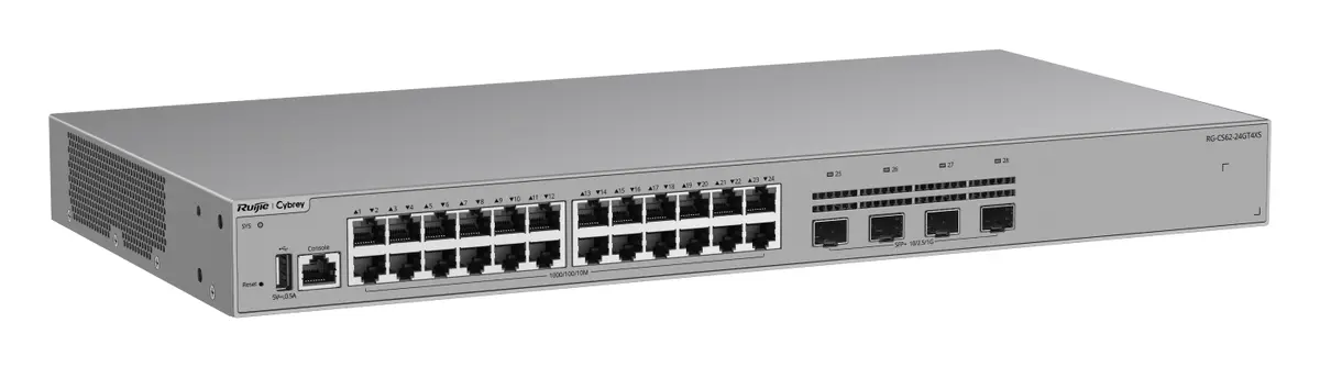 Ruijie RG-CS62-24GT4XS 24 Port Gigabit 4×10G SFP+ L3 Yönetilebilir Switch — görsel 3
