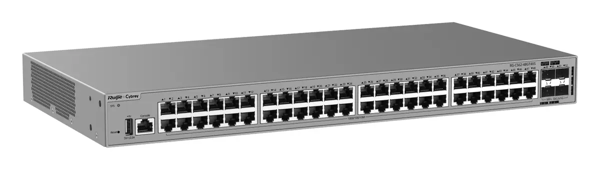 Ruijie RG-CS62-48GT4XS 48 Port Gigabit 4×10G SFP+ L3 Yönetilebilir Switch — görsel 3