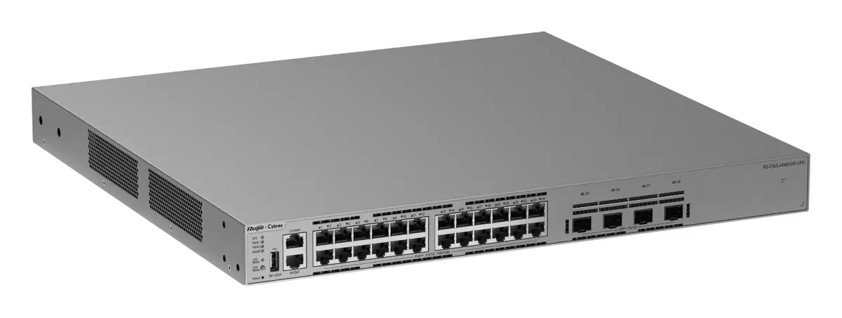 Ruijie RG-CS63-24MG4XS-UPD 24 Port 2.5G Multi-Gigabit PoE++ 4×10G SFP+ L3 Yönetilebilir Switch — görsel 3