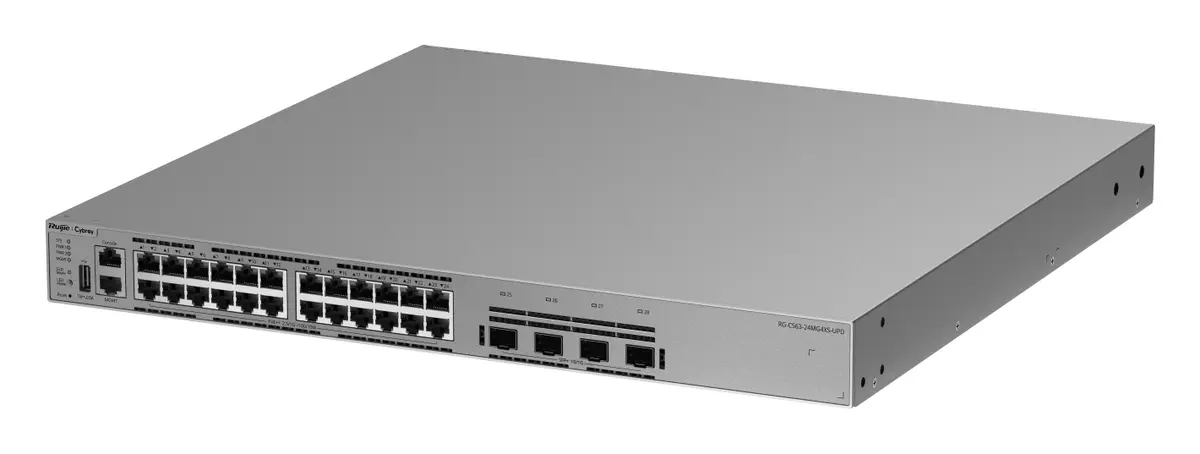 Ruijie RG-CS63-24MG4XS-UPD 24 Port 2.5G Multi-Gigabit PoE++ 4×10G SFP+ L3 Yönetilebilir Switch — görsel 4