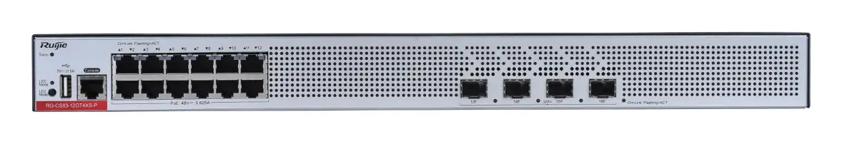 Ruijie RG-CS83-12GT4XS-P 12 Port Gigabit PoE+ 4×10G SFP+ L3 Yönetilebilir Switch — görsel 6