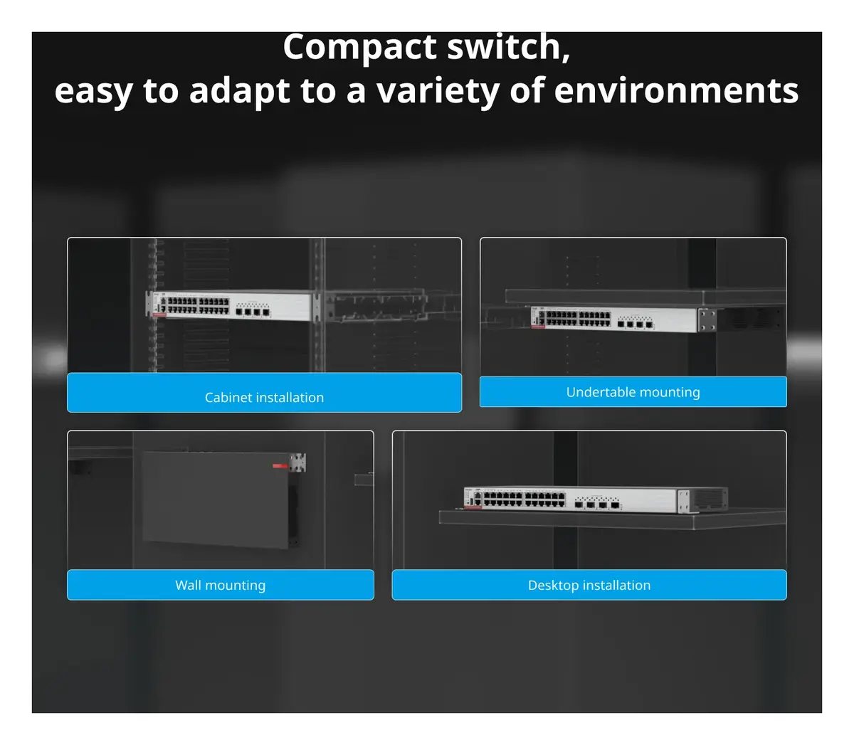 Ruijie RG-CS83-24GT4XS-P 24 Port Gigabit PoE+ 4×10G SFP+ L3 Yönetilebilir Switch — görsel 2
