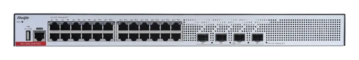 Ruijie RG-CS83-24GT4XS 24 Port Gigabit 4×10G SFP+ L3 Yönetilebilir Switch — görsel 6
