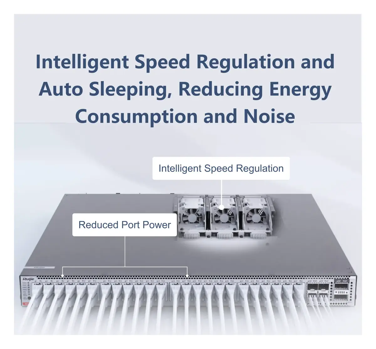 Ruijie RG-CS86-48MG4VS2QXS-UPD 48 Port 5G Multi-Gigabit PoE++ 4×25G SFP28 2×40G QSFP+ Yönetilebilir Switch — görsel 6